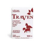 Субстрат торфяной питательный «Traven» компост 100л